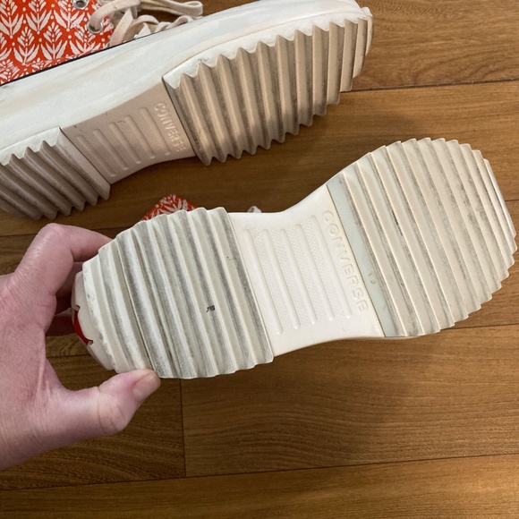 Converse Run Star Hi High Summer Spirit Bright Poppy Sneakers Size 10.5 / M 9 - Picture 6 of 15